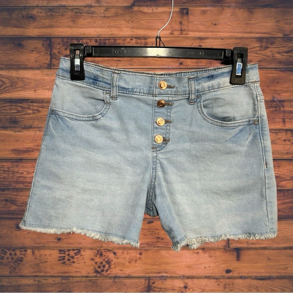 5 for $25🔥Wonder Nation Button Fly Cut Off Shorts Girls Size Large (10-12)